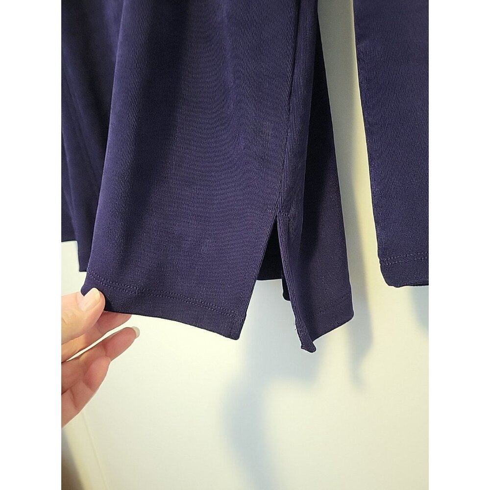 Chico's 3 Travelers Cut Out Blouse and Jacket 2 Piece Plum Purple XL NWT - Picture 7 of 14